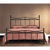 Somnus SANA Letto in Ferro Battuto Una piazza e mezza o Matrimoniale Francese per Rete Fuori Misura NIZZA da 140 a 155 cm e da 185 a 200 cm Prodotto Artigianale Vari Colori (Per Rete 150x190, Antracite (Nero) )