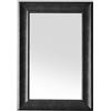 Beliani Specchio moderno da parete con cornice nera - 61x91cm -