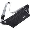 JchEnye 1 Pezzo Impermeabile Marsupio da Corsa per Uomini e Donne per Escursioni, Fitness, Viaggi, Corsa, Accessori, Elastico in Vita. con Jack per Cuffie Nero