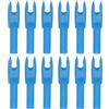 PATIKIL Cocche per Frecce da Tiro con L'Arco da 4,2 mm, Confezione da 12 Inserti in Plastica per Frecce di Ricambio per Frecce da Caccia, Tiro con Arco Ricurvo Compound, Blu