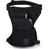 Xieben Marsupio in tela Marsupio da viaggio per esterno Borsa da coscia per uomo Donna Tattico militare Moto Bike Multi-tasca Drop Leg Borse Pouch Packs Daypack