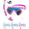 JATEKA Set da snorkeling per bambini, set da snorkeling, rosa