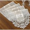 RONGER Runner da Tavolo in Pizzo Runner da Tavolo da Principessa Grigio Beige Copri Mobile TV Tovaglia Francese Romantica Decorazione Dell'hotel (Champagne Grey,30x150cm)
