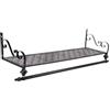 HOOTNEE Mensola A Parete in Ferro Battuto Vintage Europeo 60x28x20 Cm Scaffale Sospeso Casa Organizza Oggetti Elegante