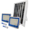 YASTA Coppia Fari Led Da Esterno Solare 200W Luce Fredda Luci Solari Da Giardino Con Cavo 20 Metri Faretto Led Esterno Con Pannello Solare Sensore Crepuscolare E Telecomando IP67