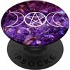 PopSockets Triple Moon Wicca Symbol Witch Nature Neo Pagan Pentagram PopGrip: Impugnatura per Telefoni Cellulari e Tablet Intercambiabile