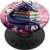 Reading Read Books Reader and like drago per topi di biblioteca che amano leggere libri e come i draghi PopSockets PopGrip Adesivo