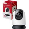 Tapo MERCUSYS MC210 Telecamera Wi-Fi Interno 2K 3MP, Videocamera Sorveglianza 360°, Visione Notturna, Audio a 2 Vie, Rilevamento di Movimento/Notifiche/Allarme, ZonaPrivacy, Supporta microSD fino a 512 GB