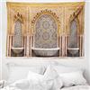 ABAKUHAUS Marocchino Arazzo, Rabat Torre di Hassan, Tessuto Parete Appeso Decorazione per Camera da Letto, Soggiorno, dormitorio, 150 x 110 cm, Albicocca Pallido Brown