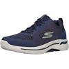 Skechers Go Walk Arch Fit - Idyllic Navy/Gold 8.5 EE - Wide