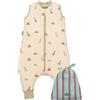molis & co molis&co - Sacco Nanna con Piedini - Sacco Nanna Invernale per Bambini - Sacchi Nanna 2.5 tog con Piedini - 100% Cotone (Oeko-Tex 100) - Dinos (3 Anni)
