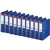 Esselte Standard, Confezione da 10 raccoglitori a leva, blu, dorso 75 mm, A4, PP, 320210