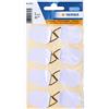 HERMA Ganci Adesivi per Quadri, Bianchi, Piccoli, 8 Pezzi, 26 x 35 mm - Appendiquadri autoadesivi Senza forare, Supporto con Filo Metallico, per cornici Leggere Fino a 100 g
