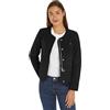 Tommy Hilfiger Donna Giacca Jersey Lined Jacket Leggera, Nero (Black), XXL