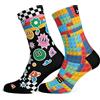 Sox Footwear Sticker and Blocks Crew Socks Pack Kids, Multicolore, 27-32