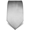 Vincenzo Boretti cravatta elegante classica da uomo, 8 cm x 15 cm, di pura seta di alta qualità, idrorepellente e antisporco, motivo a quadri grigio
