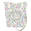 FEELMEM Borsa a secchiello per igiene dentale piccola borsa a tracolla per assistente dentale, Beiige, 1