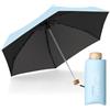 Le Monde du Parapluie Ombrello pieghevole da donna a 5 strati, ultra leggero e compatto, da viaggio, tasca, antivento, protezione UV UPF 50+, protezione UV e UV, colore: azzurro cielo