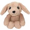 Depesche 13522 SNUKIS - Cane di Peluche, Marrone Chiaro, con Orecchie a Punta, Alto Circa 18 cm.