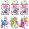 Galupy Rainbow Unicorn 3-pack - Unicorno da collezione, statuette di unicorno con ali glitterate e cristalli Swarovski