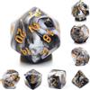 Epic Forge - Set di 7 dadi in scatola - Fusion nero e bianco