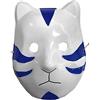 Generic Kraja Ninja Maschera Anbu Blu leggera per la testa acessorio, Konoha con stemma Konohagakure, Cosplay (Anbu Blu)