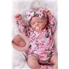 BABESIDE Bambole Reborn Realistiche da 20 Pollici Neonate Realistiche che Dormono, Corpo in Morbido Tessuto, Bambina con Accessori, Regali per Bambini dai 3 Anni in su e da Collezione
