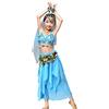Astage Vestito Elegante Bambina Per Danza Del Ventre Indiana Halloween Carnevale Bambino