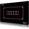 SPECTACE Tappeto Poker 100 × 60 cm | Tappeto Carte Professionale per Poker Set e Fish Poker - Tavolo Poker Stile Casinò