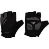 Fischer Guanti da ciclismo uomo e donna, traspiranti, con imbottitura in gel e aiuto estraibile, lavabili, nero, S/M (8/9)
