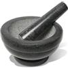 wenco Set di mortaio e pestello in granito Ø 16 cm - perfetto per tritare, macinare e preparare erbe, spezie, pesto - robusto utensile da cucina per la preparazione tradizionale