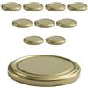 mikken 10 coperchi TO 82/8,5 cm per barattoli di marmellata Twist-Off coperchio a vite per vasetti e barattoli in vetro oro