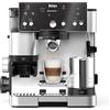 Ninja Luxe Essential Macchina da Caffè 2 in 1, Macchina per Latte, Cappuccino ed Espresso con Macinacaffè Integrato e Montalatte, Facile da usare, 2 Programmi Automatici per Schiuma, Argento, ES501EU