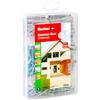 fischer Master Box Universale, set di tasselli e viti, 150 pezzi, diametro 6-8 mm, lunghezza 35-50 mm, per fai da te e professionisti, ideale per tutta la casa, tasselli universali UX con bordo