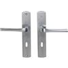 Bricard 879050 Coppia di maniglie cromate satinate zamack su piastra eVidence, porta interna