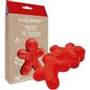 ScrapCooking SCRAP COOKING 2911 - Set di 6 stampi in silicone, motivo: pupazzi di pan di zenzero, kit di pasticceria per torte natalizie zenzero, stampi singoli morbidi, adatti per forno e lavastoviglie