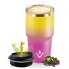 HoneyHolly Termos Caffè 600 ML, Tazza termica Riutilizzabili Prova di Perdite, Bicchiere Termico, Acciaio Inox 304, Travel Mug per Caffè Caldo e Freddo, Latte e Tè