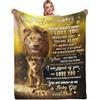 FAIVHSO WUTZTIFE Coperta in flanella con scritta in inglese to my daughter, regalo per compleanno, anniversario, laurea, divano, camera da letto, 127 x 152,4 cm
