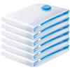 Woobroo 6 sacchetti sottovuoto per indumenti,sacchetti sottovuoto riutilizzabili per biancheria da letto,vestiti,piumoni,materassi,tende e viaggi(70 * 50cm)