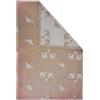DODO Mon PTIT Dodo - Coperta Lupo DE Mare, 80 x 100 cm, colore: Corallo