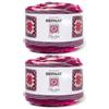 Bernat Blanket Granny - Filato quadrato per succo di frutta, confezione da 2 pezzi da 240 g, 100% poliestere, super voluminoso, 140 m, per maglia/uncinetto