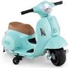COSTWAY Moto Elettrica per Bambini, 6V Mini Moto per Bambini 18-36 Mesi, con Licenza Ufficiale Vespa, con Luci a LED e Suoni di Clacson, Portata 25 kg, 2 Ruote di Allenamento, 2,5 km/h (Blu)
