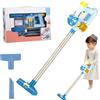 HDBHSBE 1 set di bambini aspirapolvere, 24x5 Violo per giocattoli elettrici staccabili realistici con aspirazione funzionante, giocattolo interattivo per il bambino che costruisce le competenze che funziona