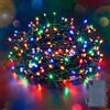 The Christmas Workshop - Catena di luci natalizie a LED, con timer, 200 luci a batteria, multicolore