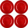 Sottopiatti Natalizi Rossi - Set Da 6 In Plastica Rigida 33x33cm, Lavabili In Lavastoviglie - Foto 7
