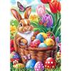 CEOVR Diamond Painting Kit Completo Pasqua 5D Diamond Painting,Diamond Painting Adulto Coniglietto,30x40 cm Pittura Diamante,Coniglio Painting Diamond 5D