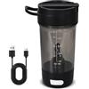 Colexy Tazza Automescolante Elettrica, Tazza di Miscelazione Automatica, Tazzas Automescolante Ricaricabile, Miscelatore Elettrico per Caffè Latte Cioccolata e Bevande Proteiche, Nero, 600ml