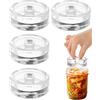 CDDCWZ Confezione da 4 Pesi di Fermentazione Ø 7 cm, Set Pesi Vetro per Fermentazione per Sottaceti Resistenti con Fondo Piatto e Manico Facile da Impugnare
