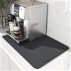 GIUSOBG Tappetino Drenante Cucina 40 * 30cm Tappetino Assorbente Cucina Super Assorbente Grigio scuro Tappetino Lavello Cucina Tappetino Macchina Caffe Tappetino Scolapiatti per Cucina Caffettiera