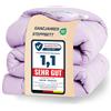 WAVVE Piumino Quattro 4 Stagioni Letto Singolo 135x200 - Piumone Autunnale Invernale 135 x 200 - Trapunta 200x135, Microfibra Sintetica, Caldo, Morbido, Lila